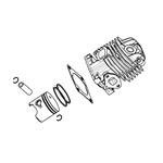 KIT CILINDRO COMPLETO GST250/MTT2500 OLEO MAC - EFCO KIT CILINDRO COMPLETO GST250/MTT2500 OLEO MAC - EFCO