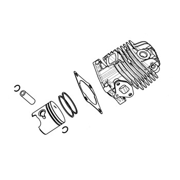 KIT CILINDRO COMPLETO GST250/MTT2500 OLEO MAC - EFCO