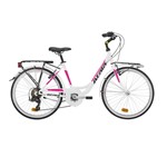 BICI ATALA MAGGIE 21" BIANCO/FUCSIA BICI ATALA MAGGIE 21" BIANCO/FUCSIA