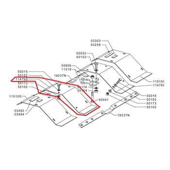 PARAFANGO SX 2500 - 3500 - 11500 GRILLO - 11479G