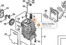 Molla valvola testata FS131 STIHL Molla valvola testata FS131 STIHL