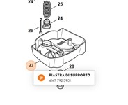 Piastra di supporto FR460 tutti STIHL Piastra di supporto FR460 tutti STIHL
