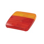 RODOVETRO PER FANALI QUADRATO SX/DX 100X95 ARANCIO/ROSSO E11 1060