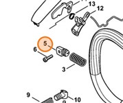 TAPPO CUSCINETTO ANTIVIBRANTE STIHL MS 171/181/211 - 11397922901 TAPPO CUSCINETTO ANTIVIBRANTE STIHL MS 171/181/211 - 11397922901